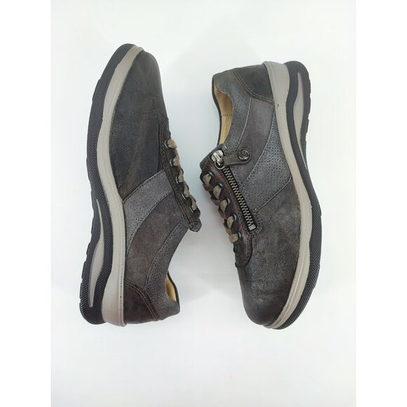 Fidellio Hallux Women’s Haley Zip Side Brown Leather Shoes Size 5.5 UK 7.5 US - Picture 5 of 10